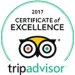 Trip Advisor certificate of excellence 2017